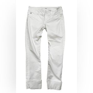 Hudson Jeans White Ginny Crop - Vintage